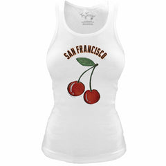 San Francisco Giants Tiny Turnip Women's Fitted Cherries Tri-Blend Tank Top Sale