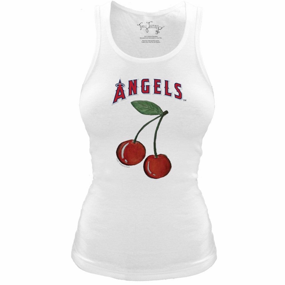 Los Angeles Angels Tiny Turnip Women's Fitted Cherries Tri-Blend Tank Top Sale