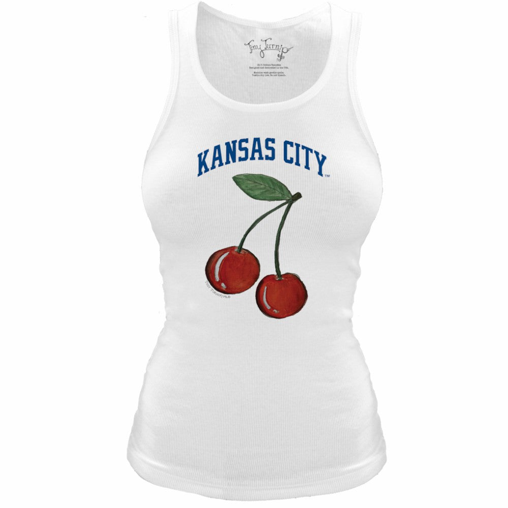 Kansas City Royals Tiny Turnip Women's Fitted Cherries Tri-Blend Tank Top discount