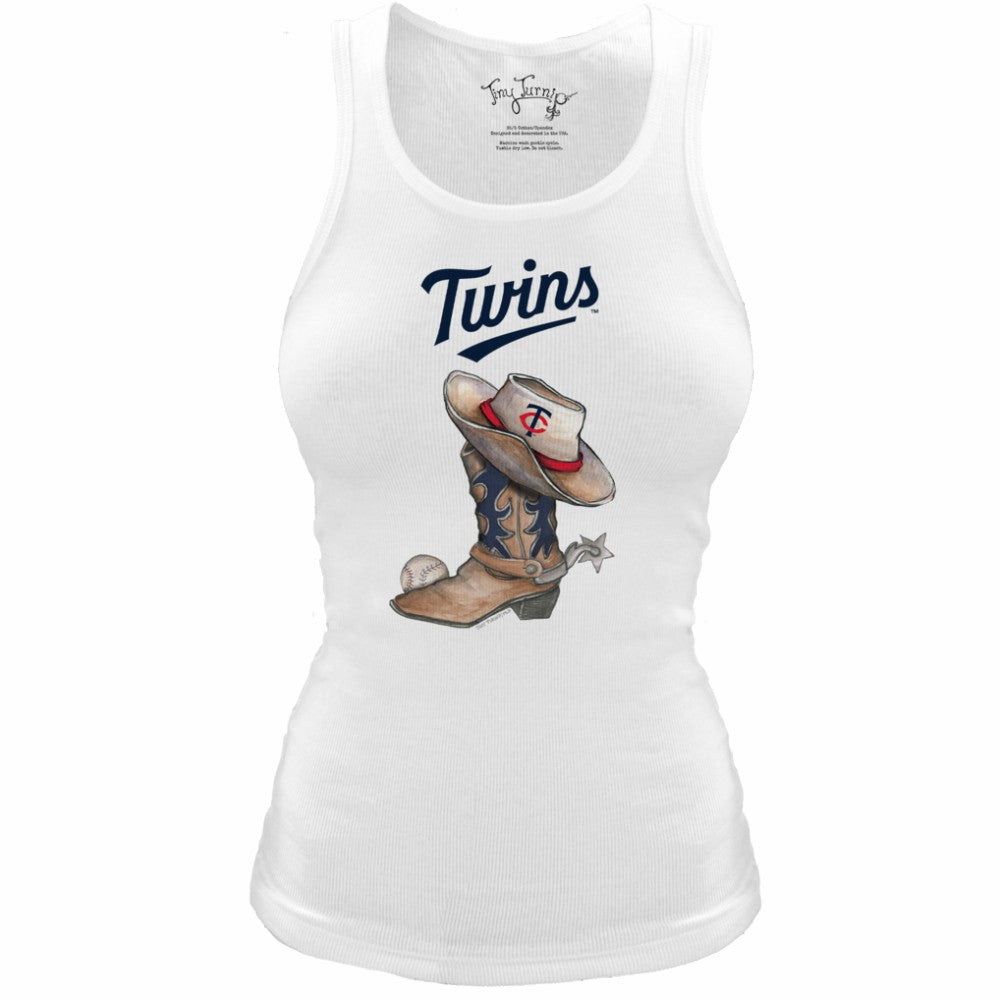 Minnesota Twins Tiny Turnip Women's Fitted Vintage Cowboy Boot Tri-Blend Tank Top Near Me