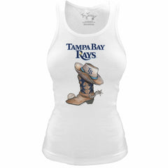 Tampa Bay Rays Tiny Turnip Women's Fitted Vintage Cowboy Boot Tri-Blend Tank Top Near Me