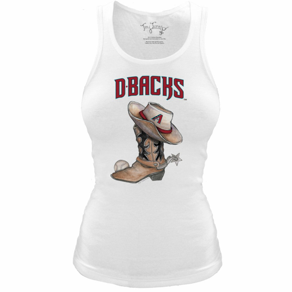 Arizona Diamondbacks Tiny Turnip Women's Fitted Vintage Cowboy Boot Tri-Blend Tank Top Online