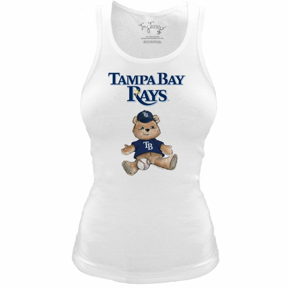 Tampa Bay Rays Tiny Turnip Women's Fitted Teddy Bear Tri-Blend Tank Top Online