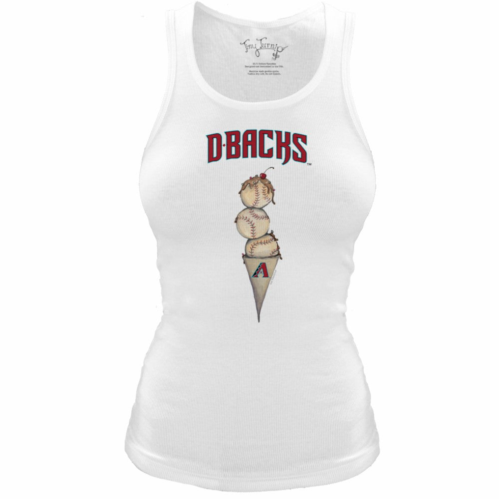 Arizona Diamondbacks Tiny Turnip Women's Fitted Triple Scoop Tri-Blend Tank Top for sale