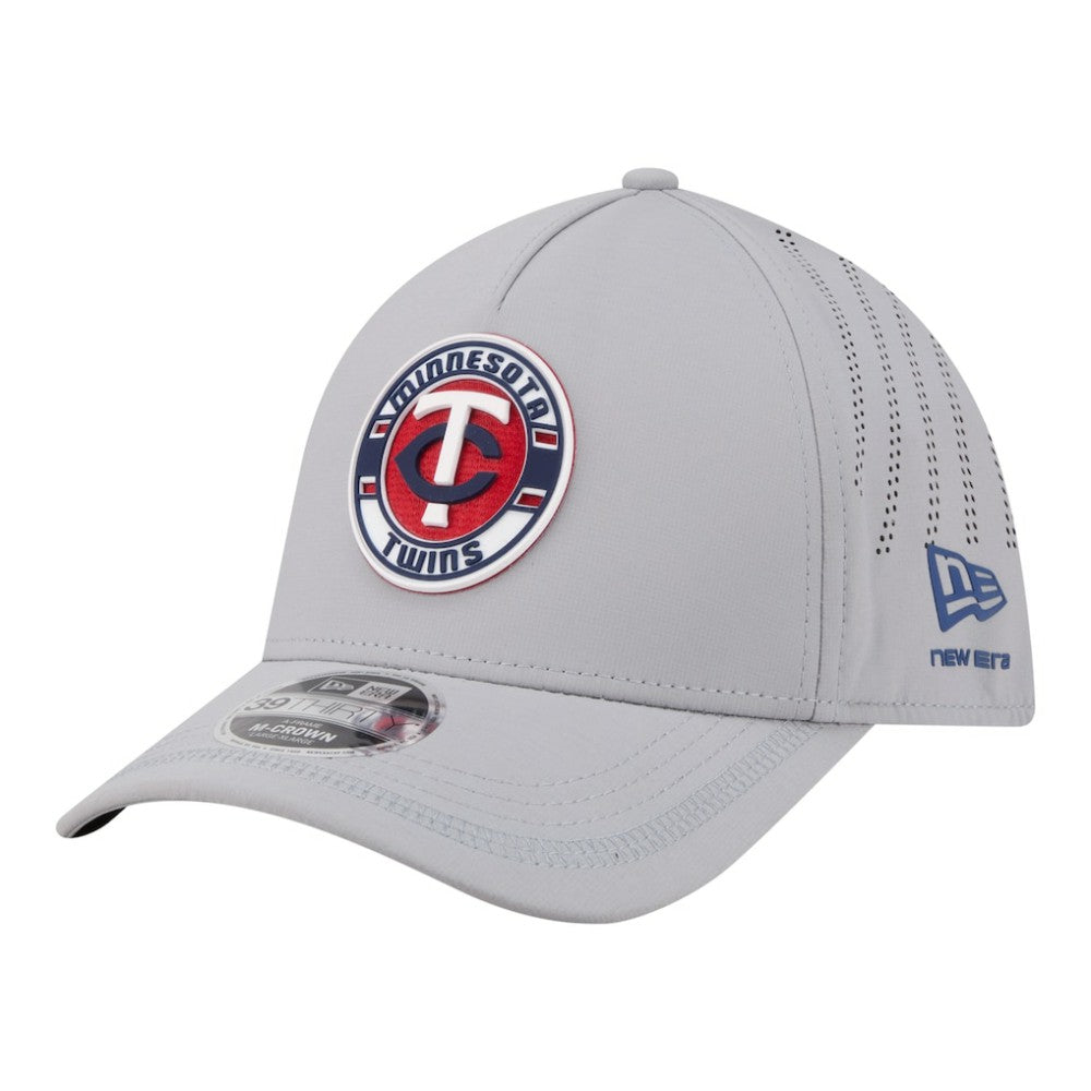 Minnesota Twins New Era Patch 39THIRTY A-Frame M-Crown Perforated Flex Hat Clearance
