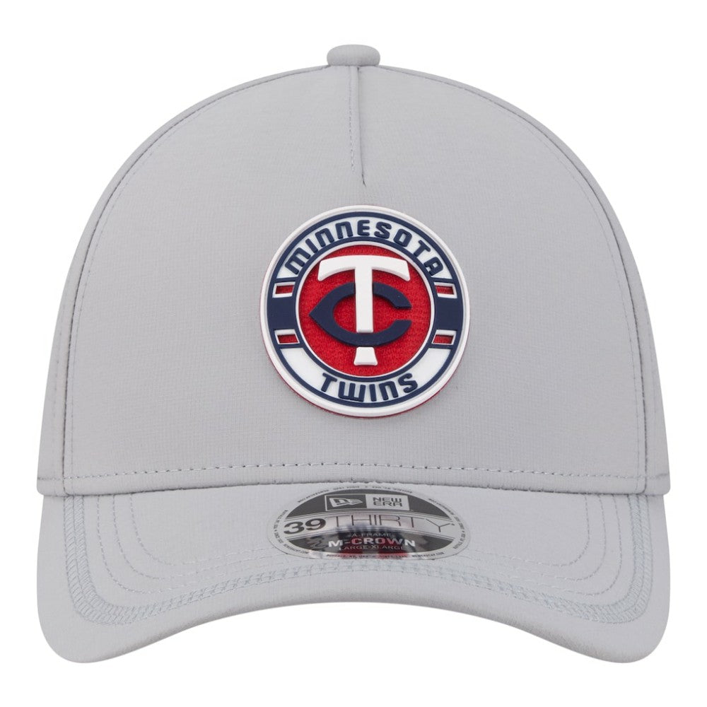 Minnesota Twins New Era Patch 39THIRTY A-Frame M-Crown Perforated Flex Hat Clearance