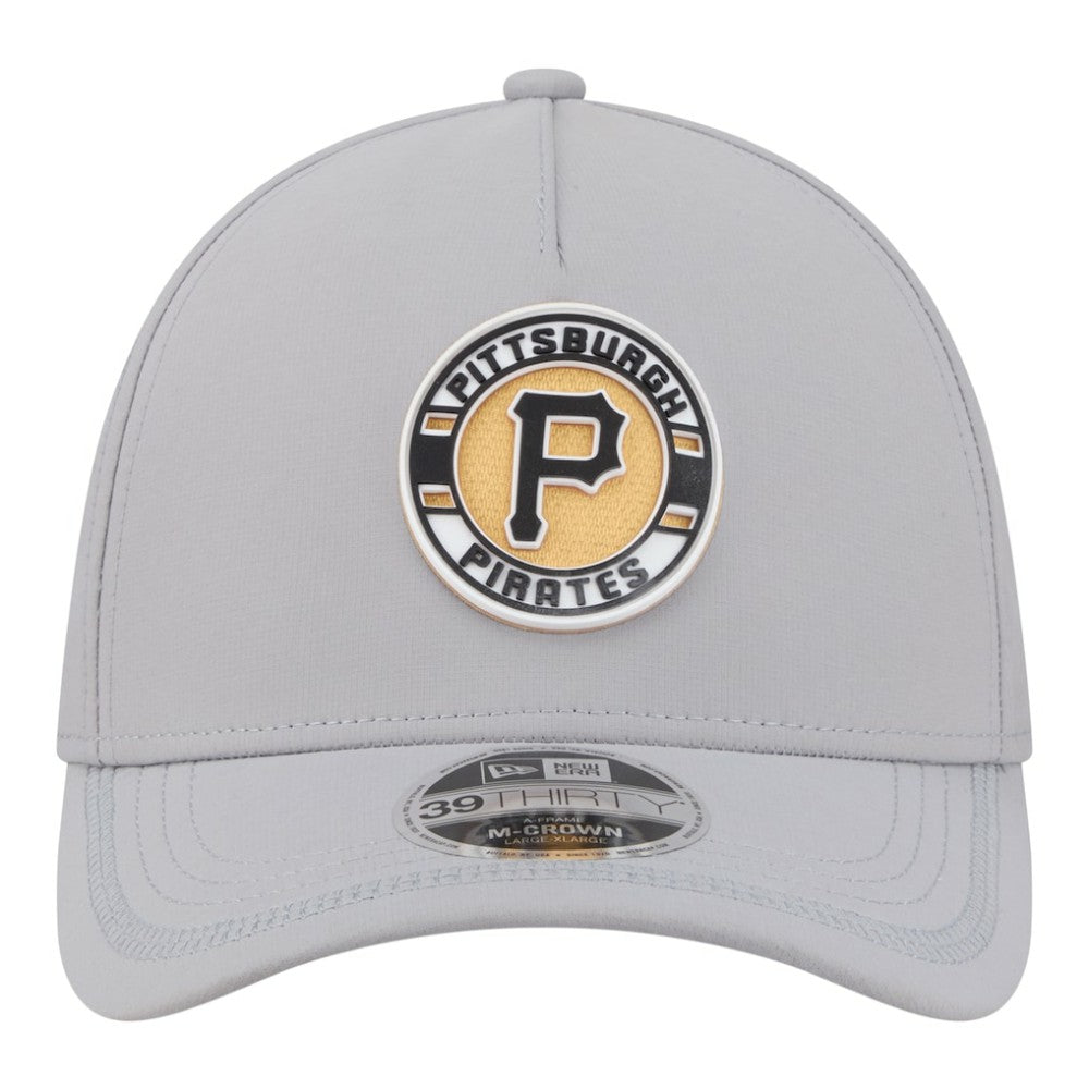 Pittsburgh Pirates New Era Patch 39THIRTY A-Frame M-Crown Perforated Flex Hat Lifestyle