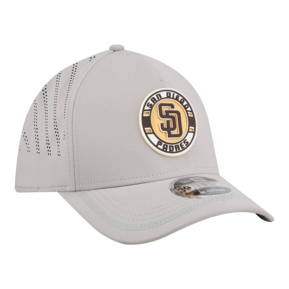 San Diego Padres New Era Patch 39THIRTY A-Frame M-Crown Perforated Flex Hat Sale