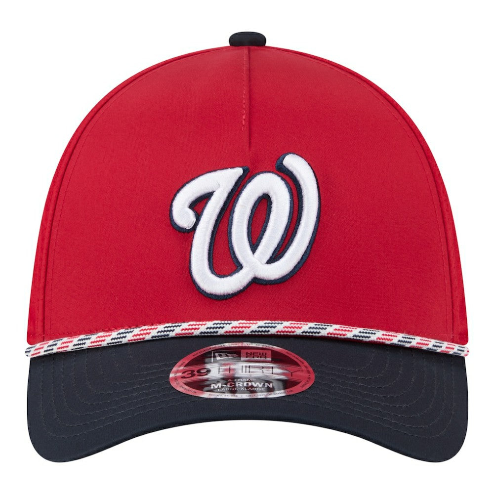 Washington Nationals New Era Rope M-Crown A-Frame 39THIRTY Flex Hat Clearance