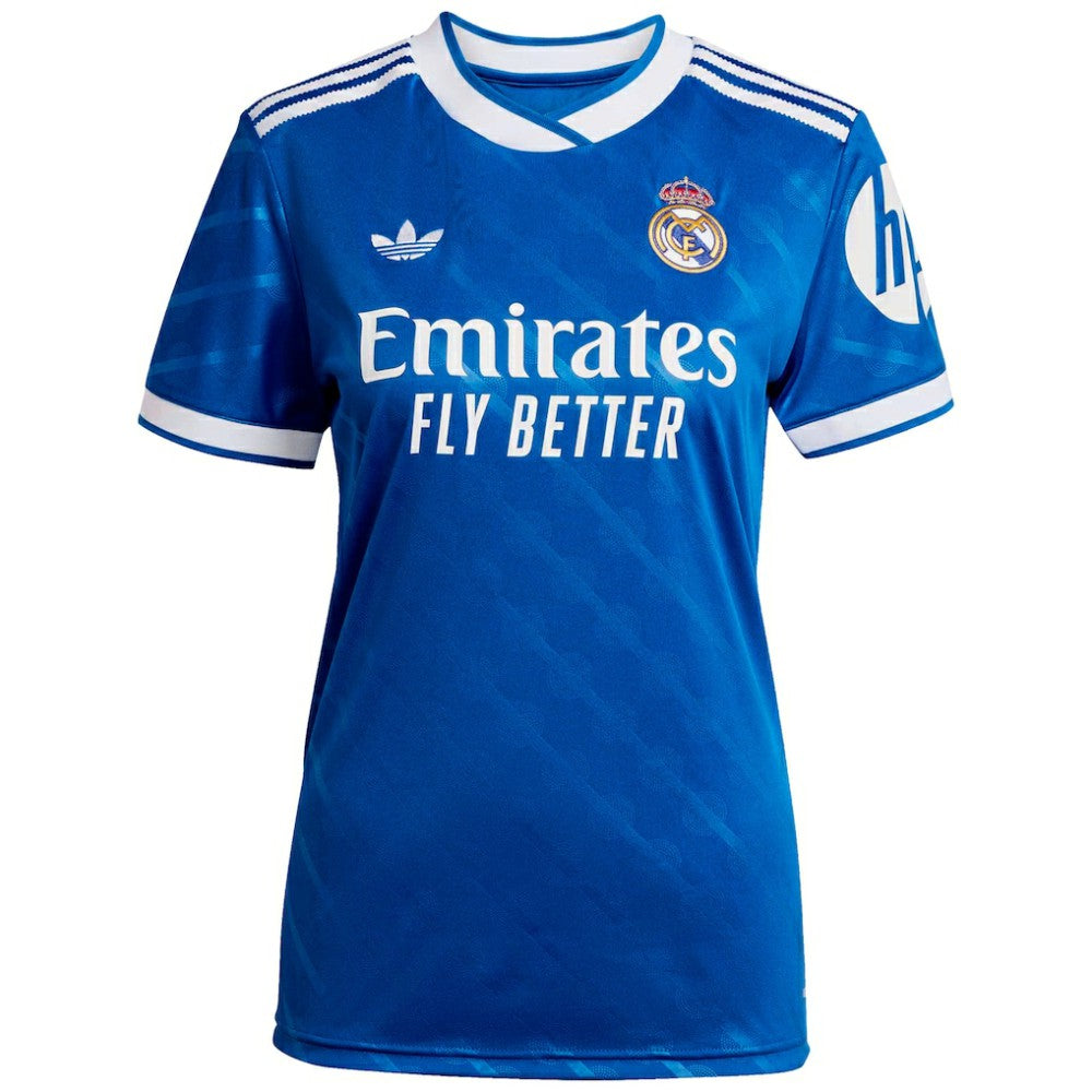 Adidas Real Madrid Women's 2025/26 Third Replica Custom Jerseys - Blue