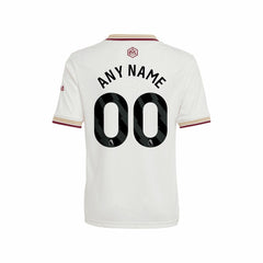 Adidas Arsenal Youth 2025/26 Third Replica Custom Jerseys - White