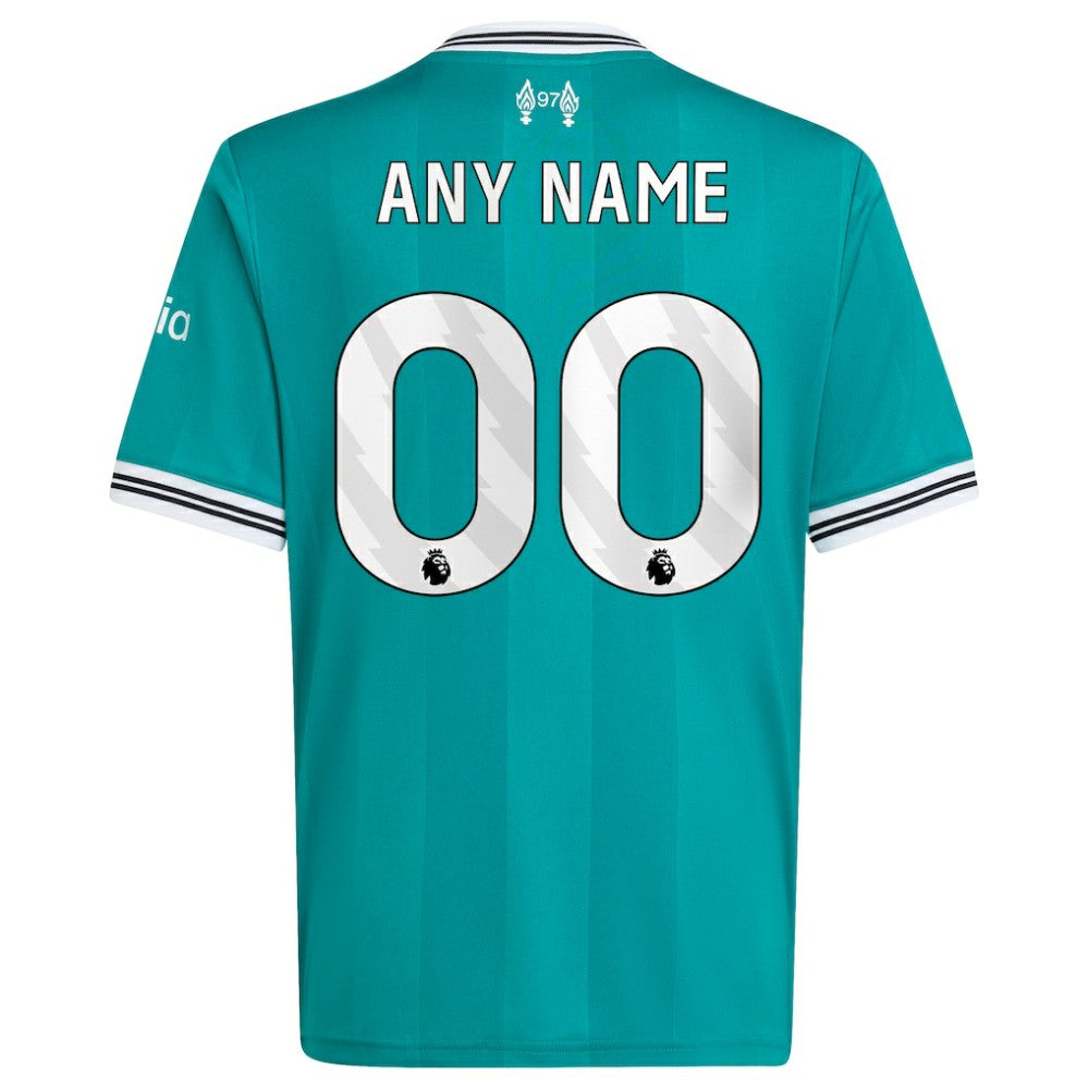 Adidas Liverpool Youth 2025/26 Third Replica Custom Jerseys - Green