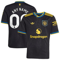 Adidas Manchester United Youth 2025/26 Third Replica Custom Jerseys - Black