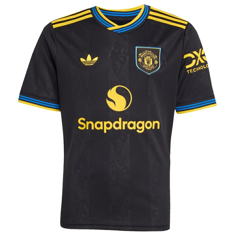 Adidas Manchester United Youth 2025/26 Third Replica Custom Jerseys - Black