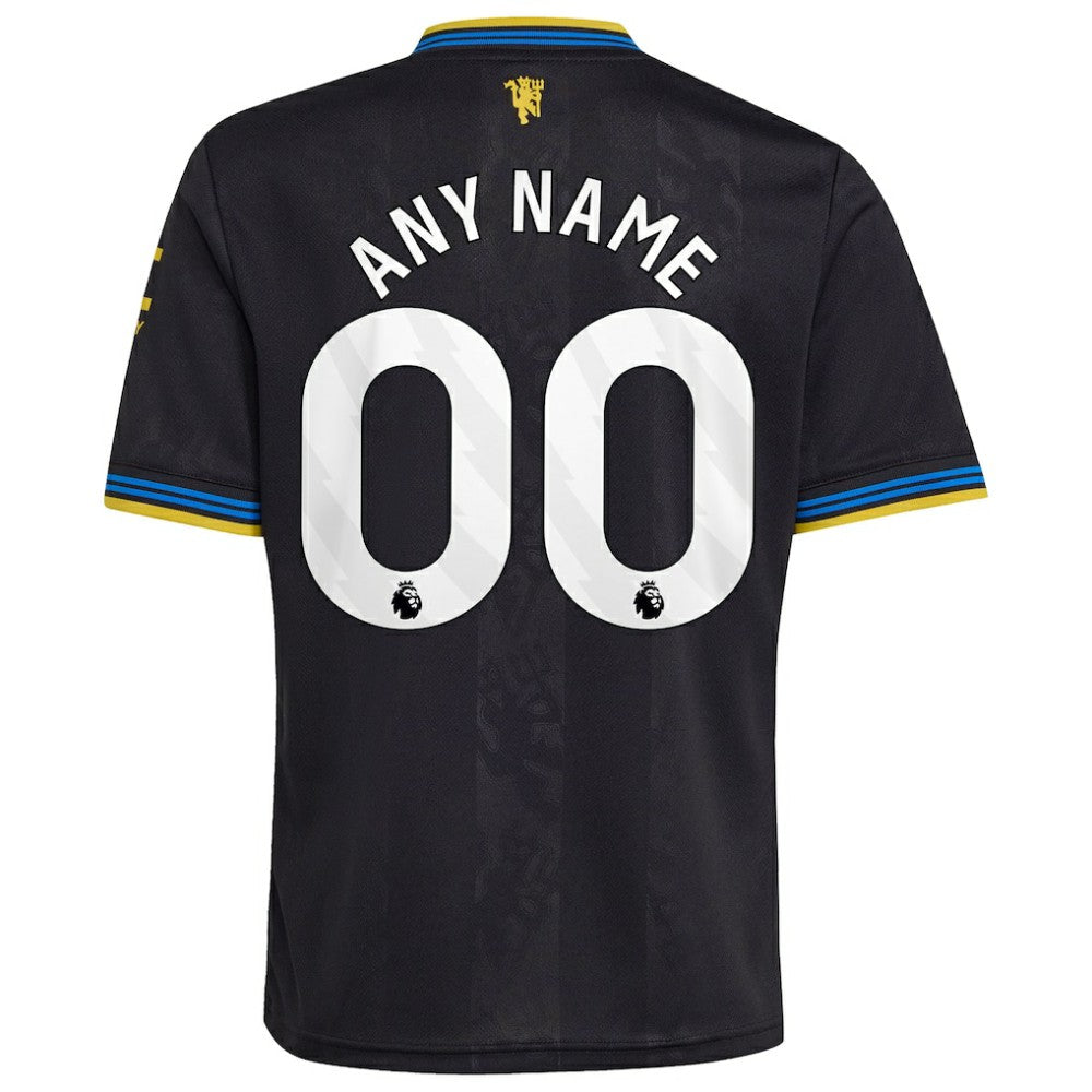 Adidas Manchester United Youth 2025/26 Third Replica Custom Jerseys - Black