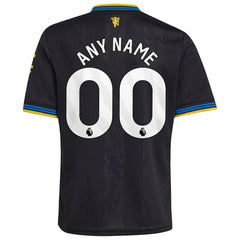 Adidas Manchester United Youth 2025/26 Third Replica Custom Jerseys - Black