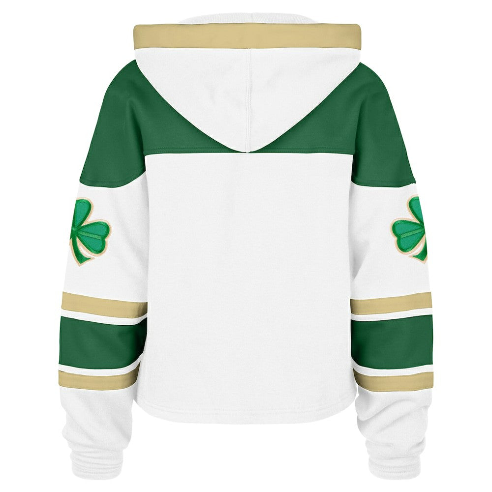 Utah Mammoth - '47 Women's McLucky Cropped Lacer Hoodie White