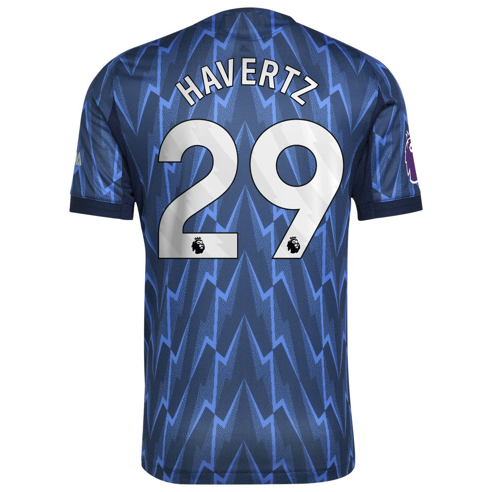 Adidas Kai Havertz Arsenal 2025/26 Away Player Jerseys - Blue