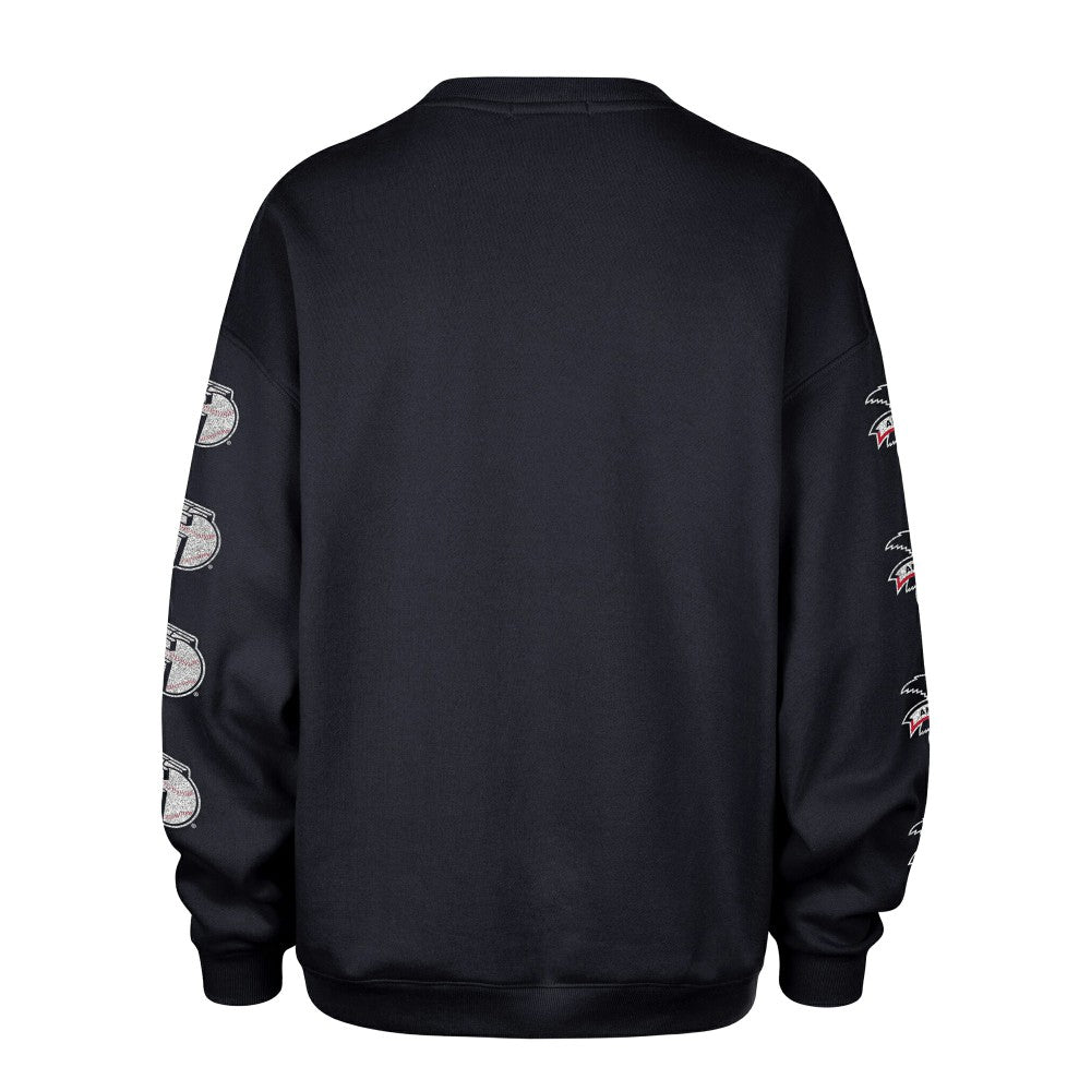 Cleveland Guardians '47 Women's Trendy Team Go Big Oversized Sweatshirt Sale