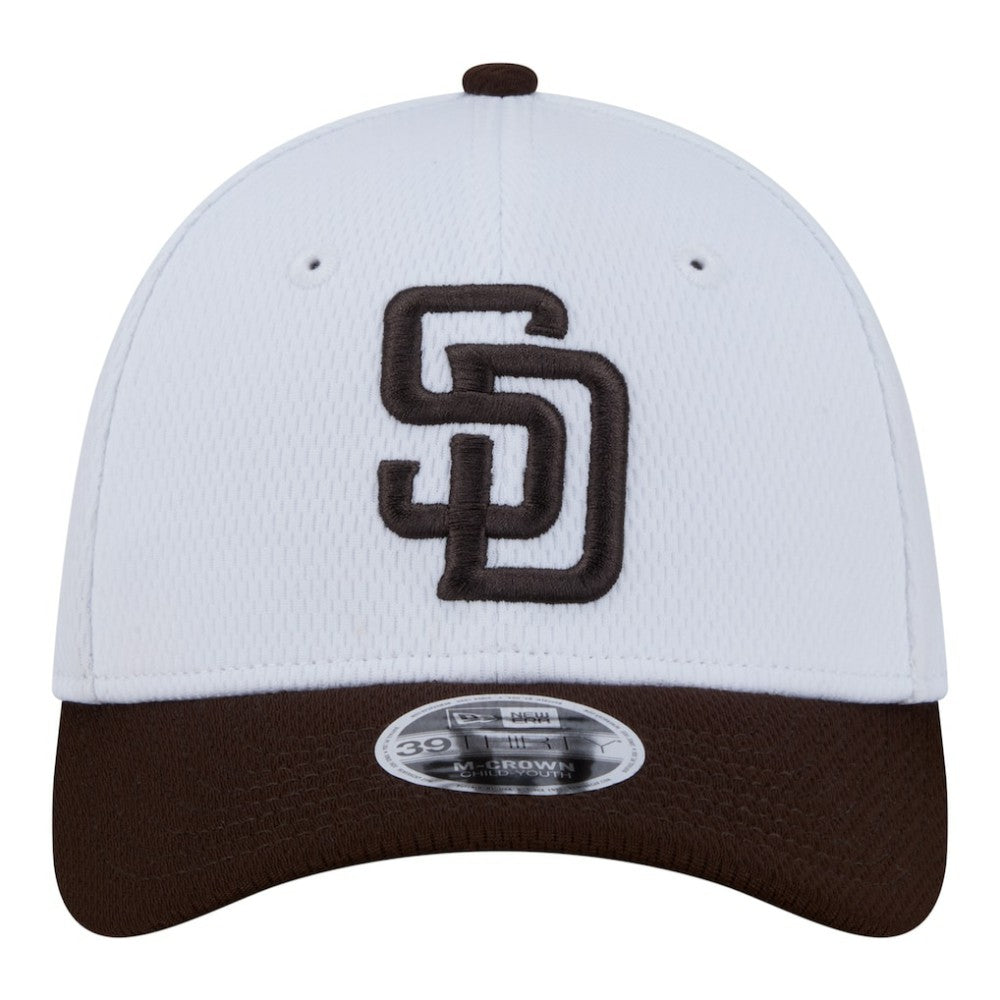 San Diego Padres New Era Youth Baseball 39THIRTY M-Crown Flex Hat Clearance