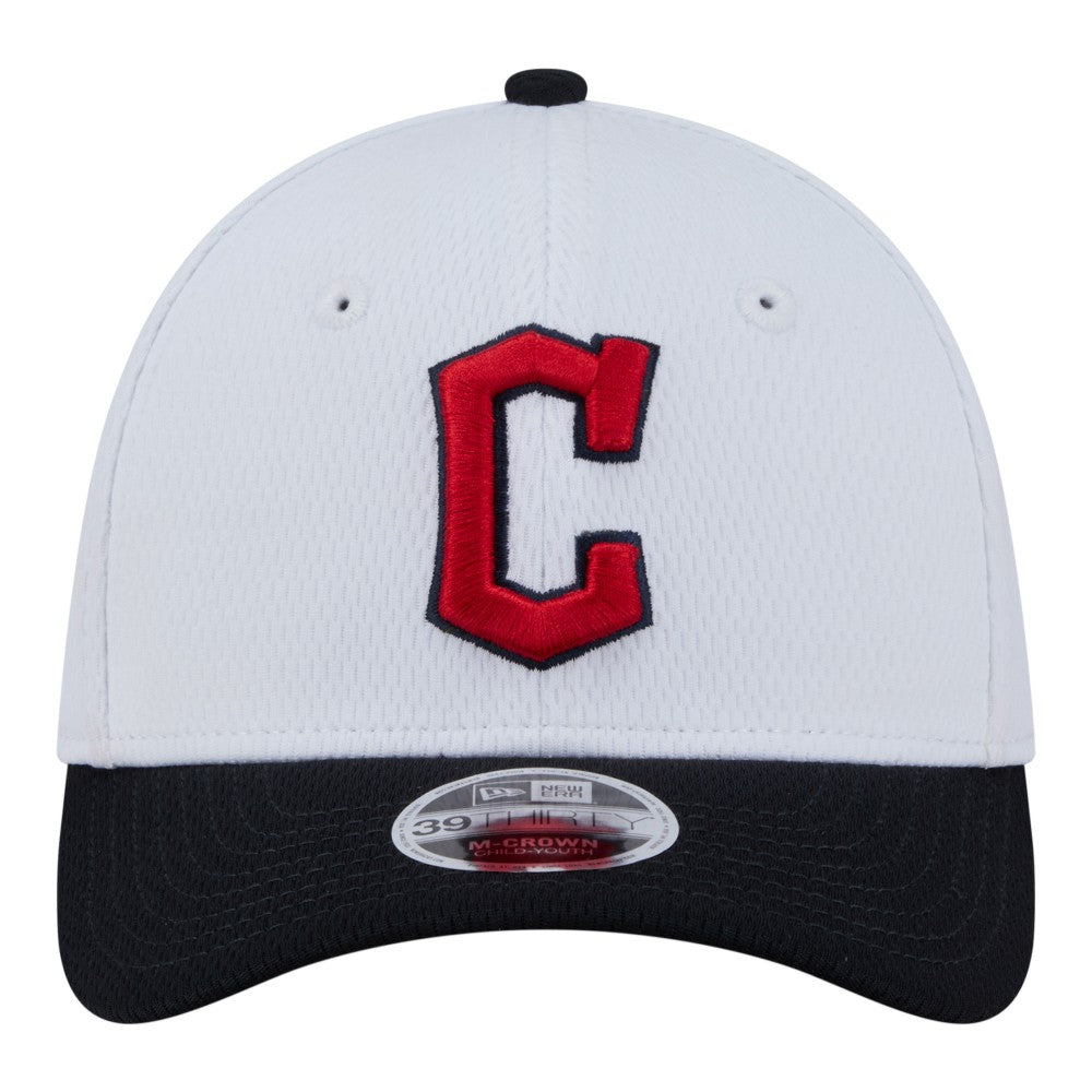 Cleveland Guardians New Era Youth Baseball 39THIRTY M-Crown Flex Hat for sale