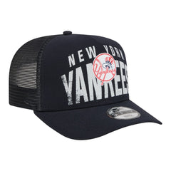 New York Yankees New Era Youth Logo Fade A-Frame 9FIFTY Snapback Hat Clearance