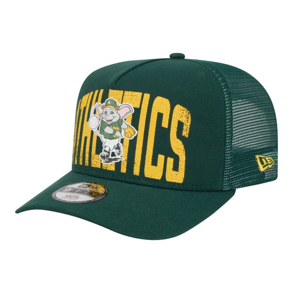 Athletics New Era Youth Logo Fade A-Frame 9FIFTY Snapback Hat Online