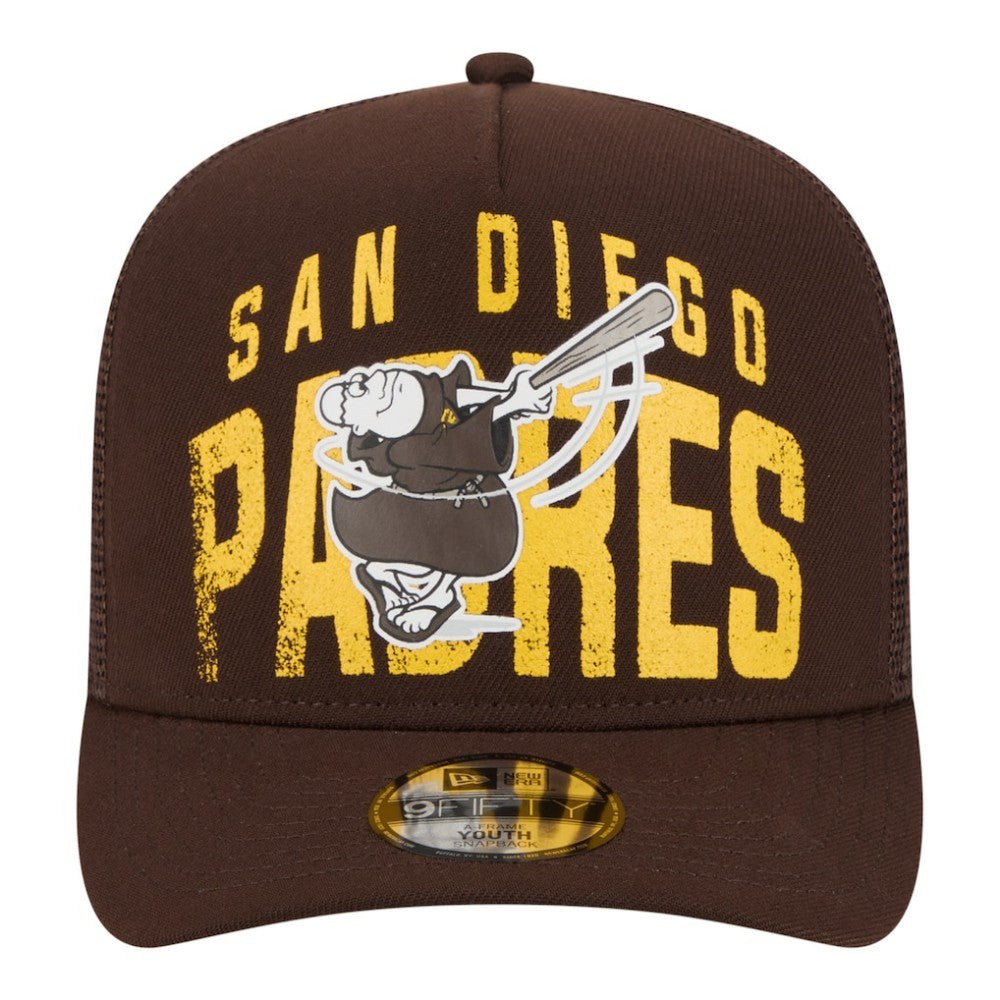 San Diego Padres New Era Youth Logo Fade A-Frame 9FIFTY Snapback Hat for sale