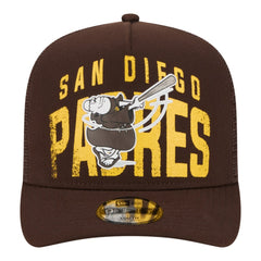 San Diego Padres New Era Youth Logo Fade A-Frame 9FIFTY Snapback Hat for sale