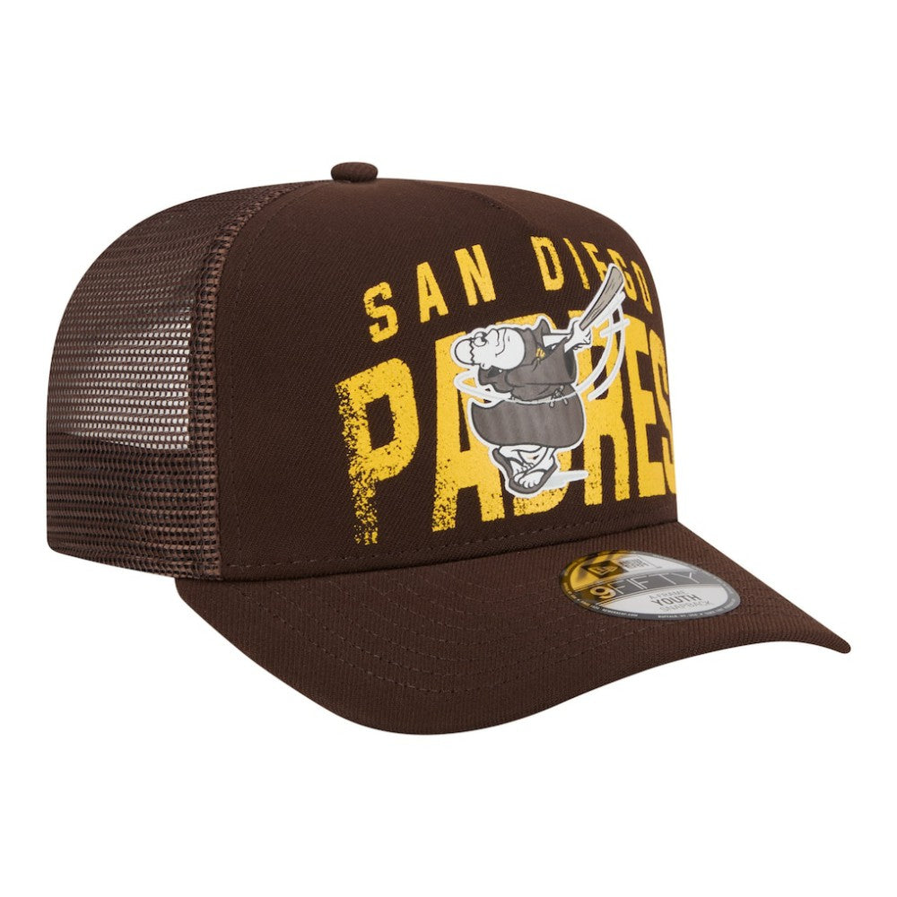 San Diego Padres New Era Youth Logo Fade A-Frame 9FIFTY Snapback Hat for sale