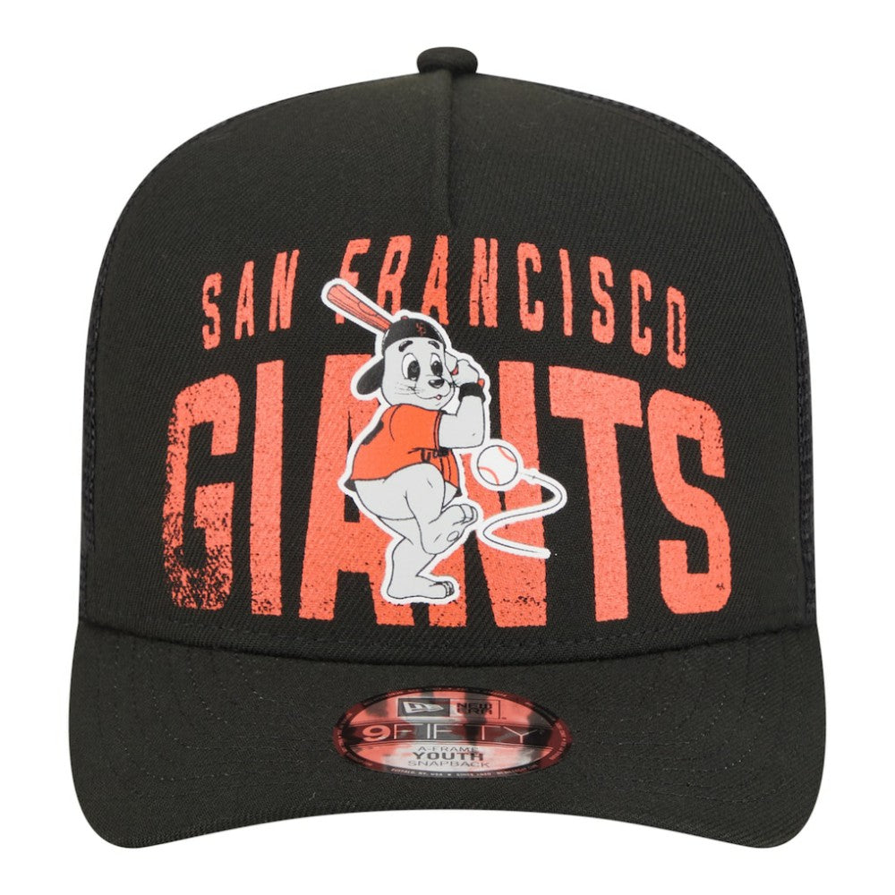 San Francisco Giants New Era Youth Logo Fade A-Frame 9FIFTY Snapback Hat Online
