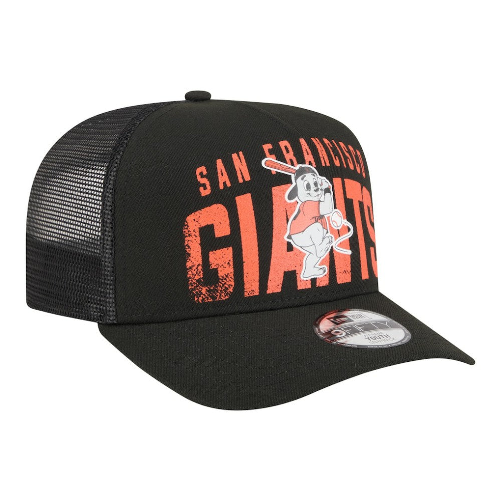 San Francisco Giants New Era Youth Logo Fade A-Frame 9FIFTY Snapback Hat Online