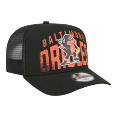 Baltimore Orioles New Era Youth Logo Fade A-Frame 9FIFTY Snapback Hat On Sale