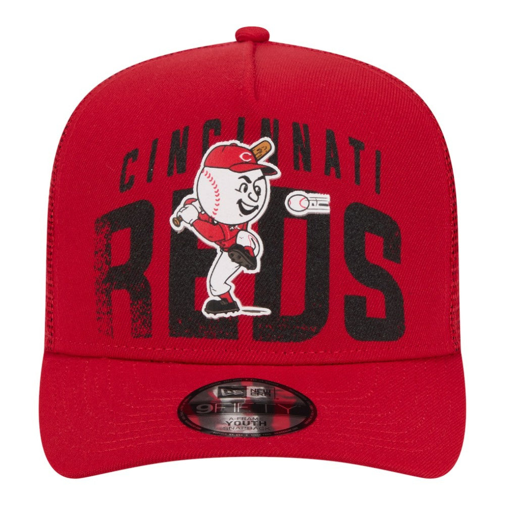 Cincinnati Reds New Era Youth Logo Fade A-Frame 9FIFTY Snapback Hat Sale