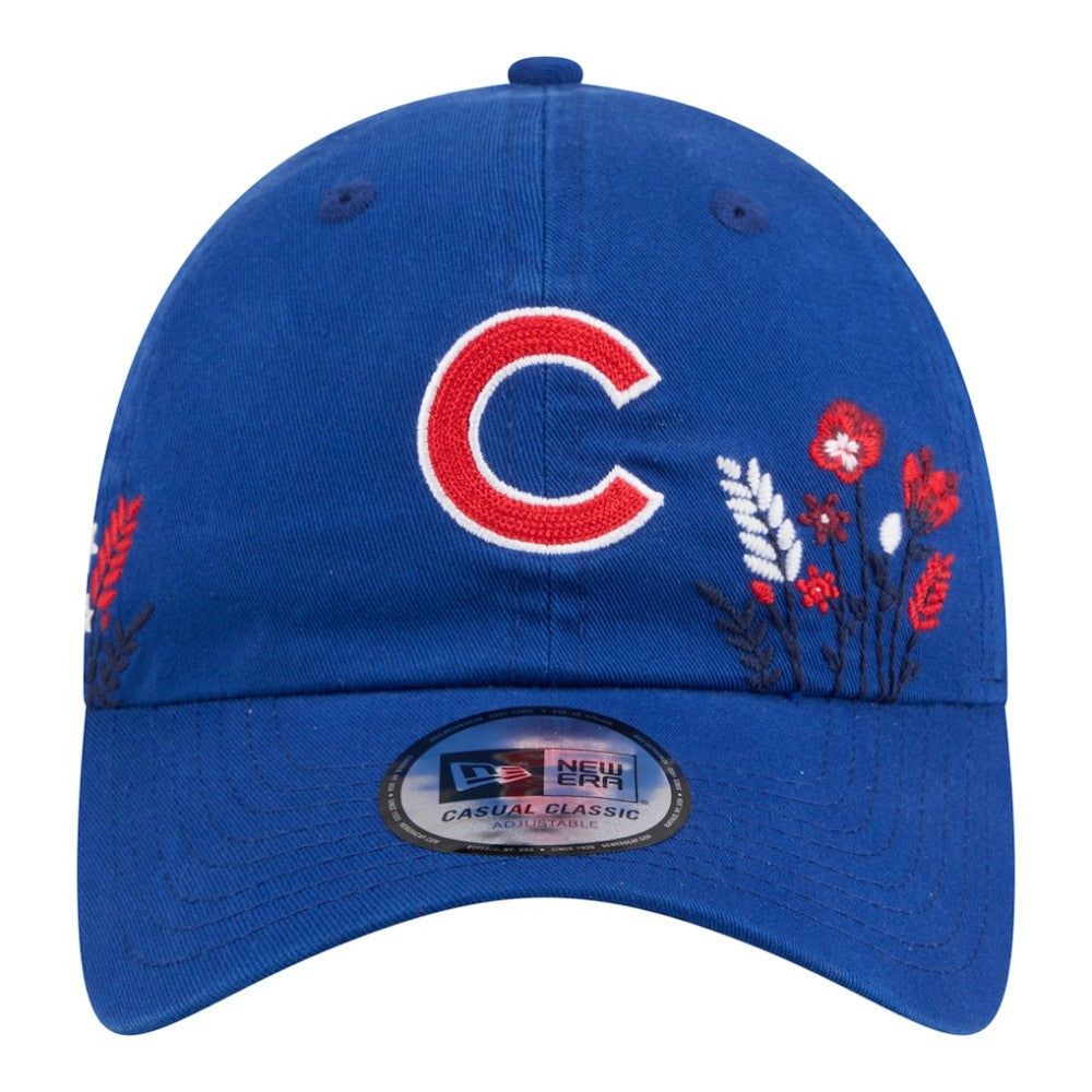 Chicago Cubs New Era Women's Wildflower Casual Classic Adjustable Hat Lifestyle