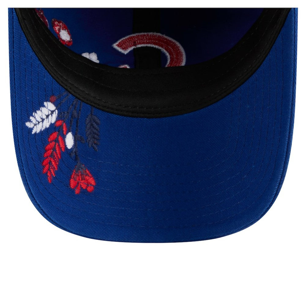 Chicago Cubs New Era Women's Wildflower Casual Classic Adjustable Hat Lifestyle