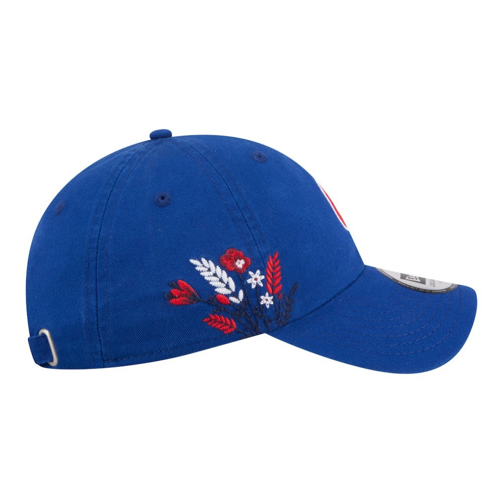 Chicago Cubs New Era Women's Wildflower Casual Classic Adjustable Hat Lifestyle