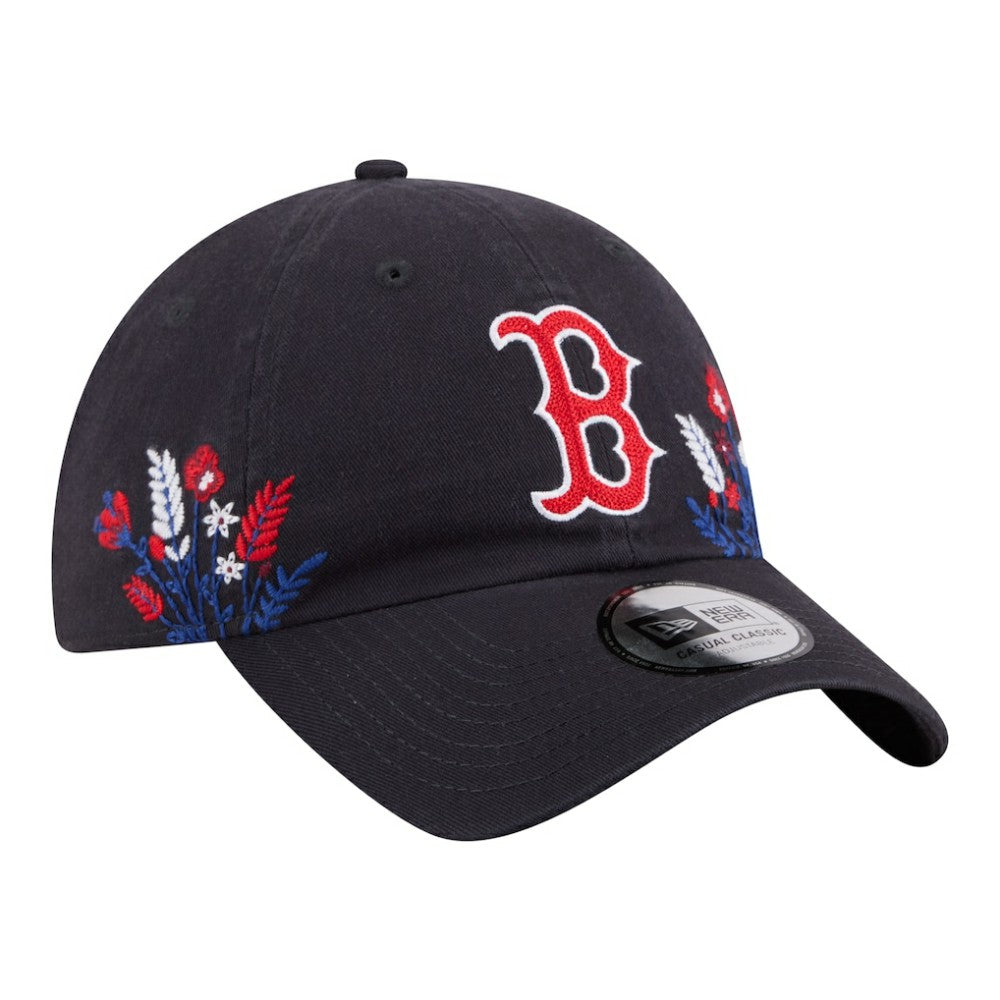 Boston Red Sox New Era Women's Wildflower Casual Classic Adjustable Hat for sale