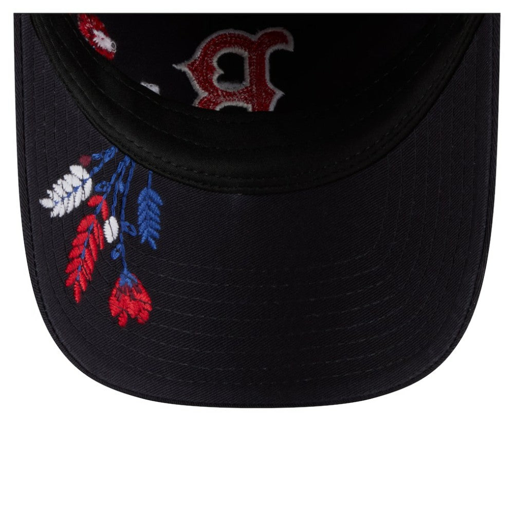 Boston Red Sox New Era Women's Wildflower Casual Classic Adjustable Hat for sale