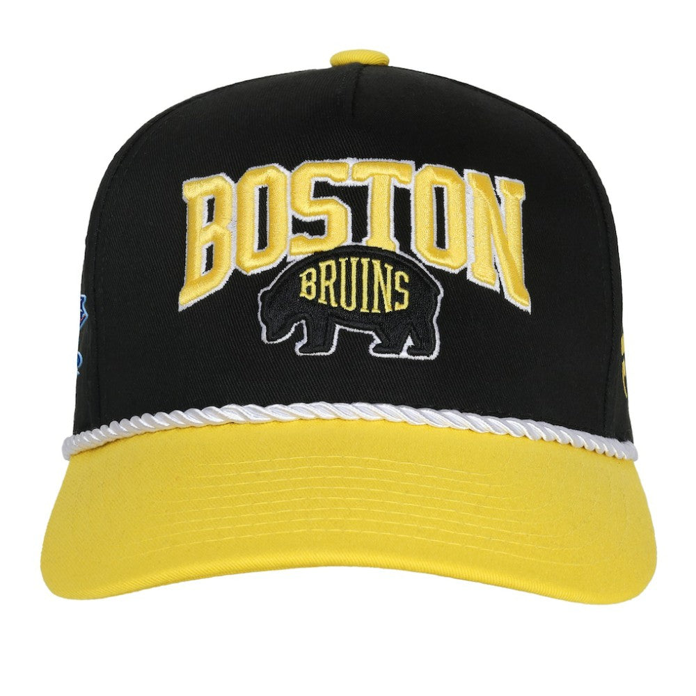 Boston Bruins Fanatics Youth 2026 NHL Stadium Series Team A-Frame Adjustable Hat Black