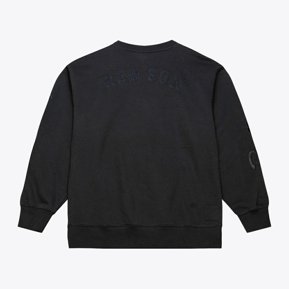 Boston Red Sox Mitchell & Ness Phantom Fleece Crewneck Sweatshirt Clearance