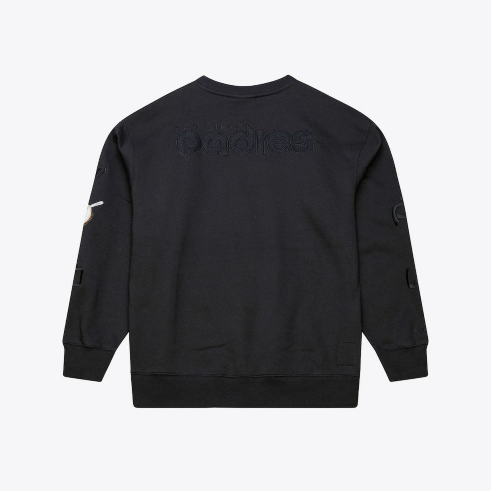 San Diego Padres Mitchell & Ness Phantom Fleece Crewneck Sweatshirt On Sale