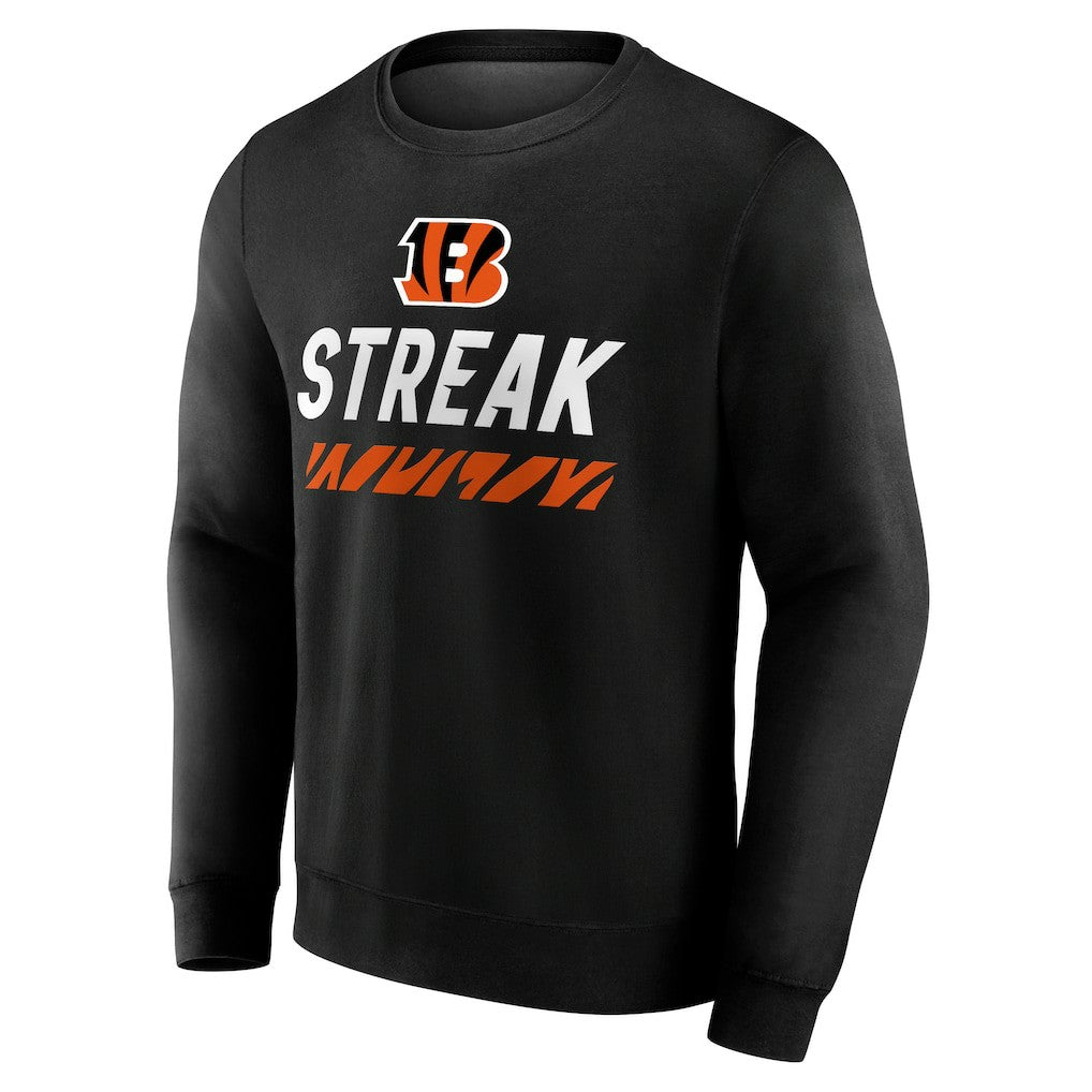 Cincinnati Bengals Streak Pullover Sweatshirt Black - NFL
