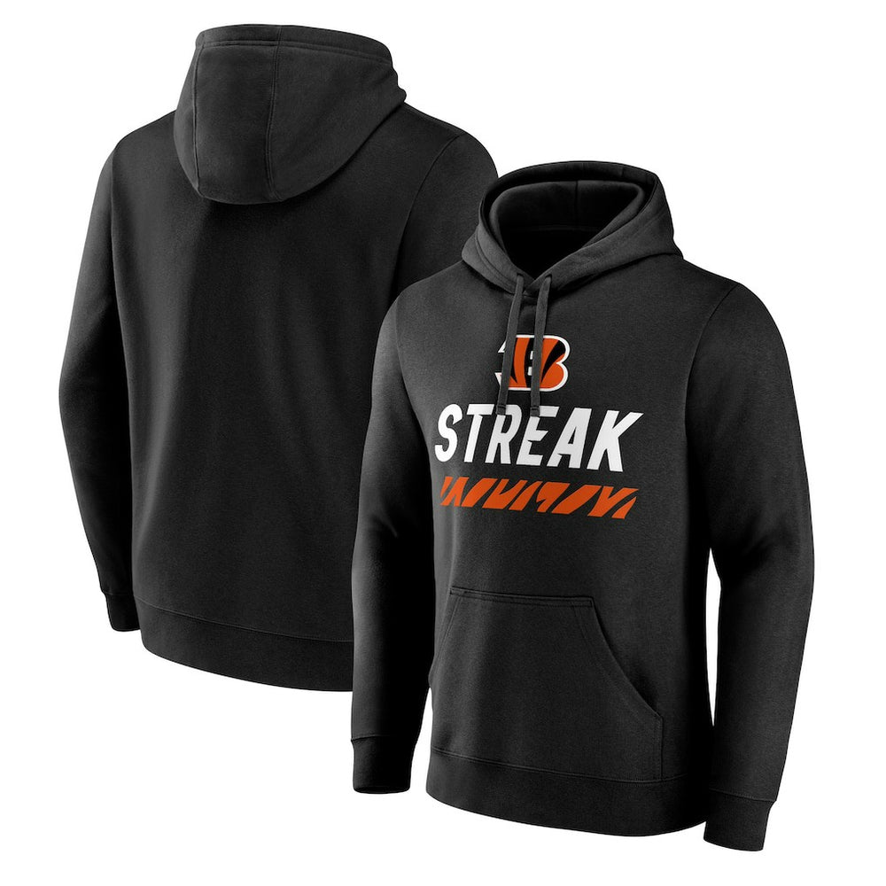 Cincinnati Bengals Streak Pullover Hoodie Black - NFL