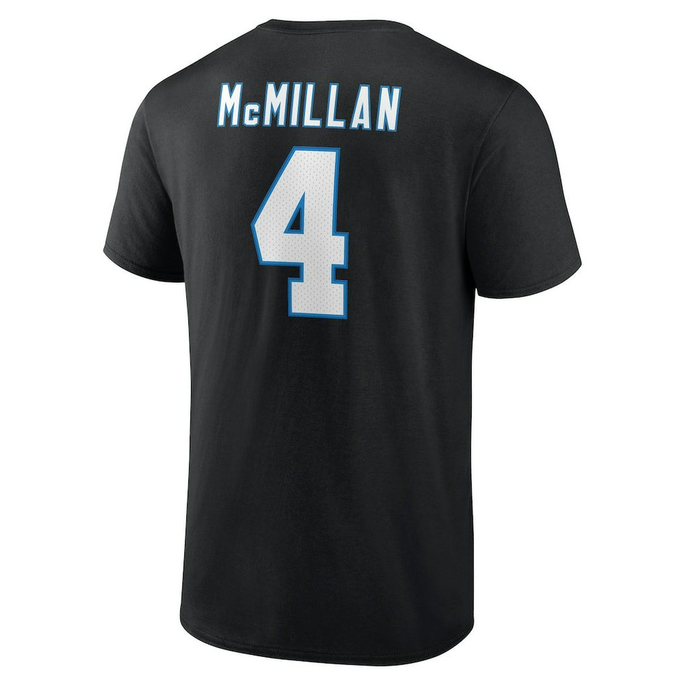 Tetairoa McMillan Carolina Panthers Icon Name & Number T-Shirt Black - NFL
