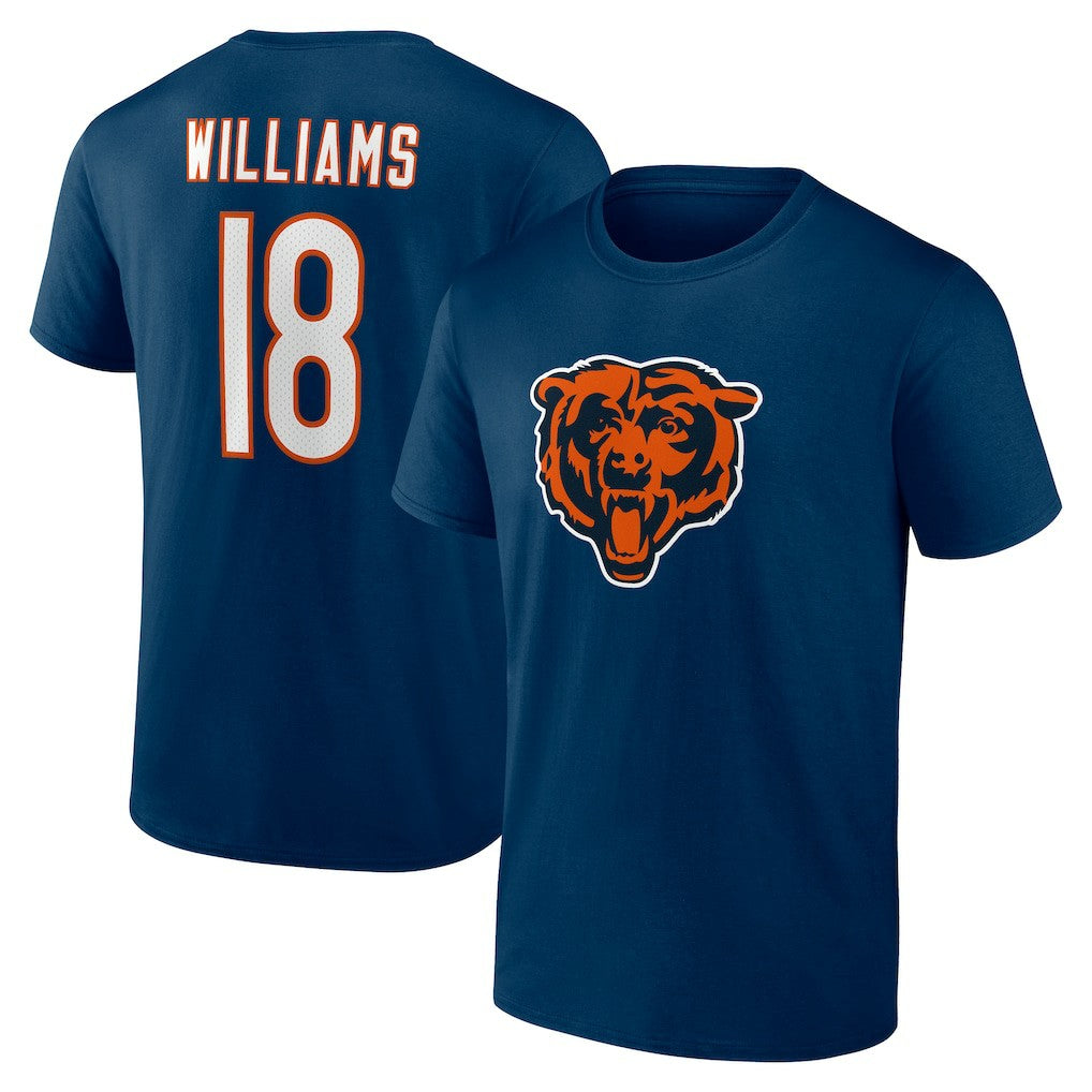 Caleb Williams Chicago Bears Icon Name & Number T-Shirt Navy - NFL