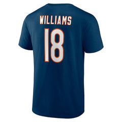 Caleb Williams Chicago Bears Icon Name & Number T-Shirt Navy - NFL