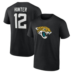 Travis Hunter Jacksonville Jaguars Icon Name & Number T-Shirt Black - NFL