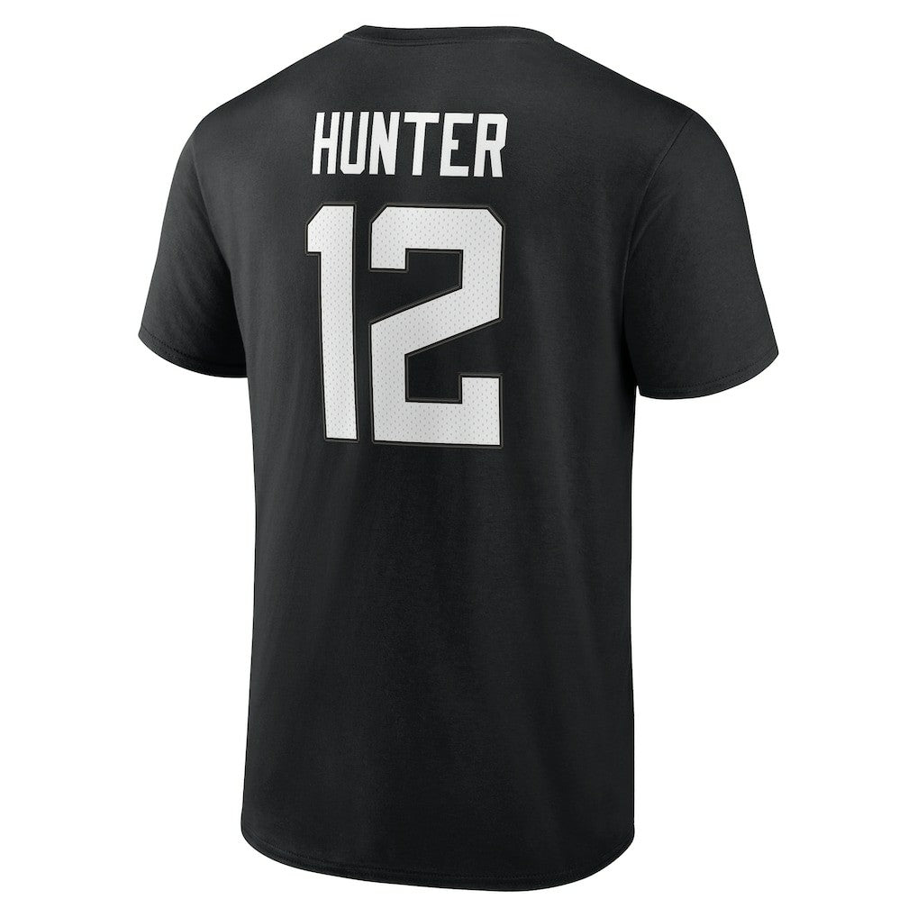 Travis Hunter Jacksonville Jaguars Icon Name & Number T-Shirt Black - NFL