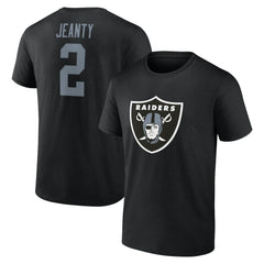 Ashton Jeanty Las Vegas Raiders Icon Name & Number T-Shirt Black - NFL